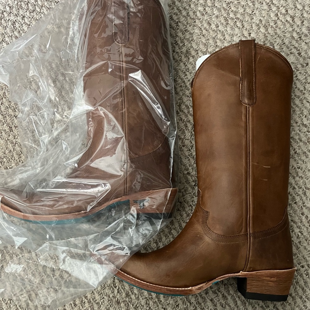 Brown Leather Cowboy Boots
